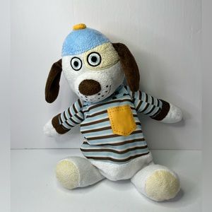 Tiny Tillia Avon DUNCAN Reversible Puppy‎ Dog Baseball Zippered Plush Baby Toy.